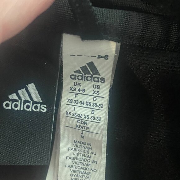 Black and White Adidas Classic Track Jacket - Size XS 4-6 - Picture 3 of 3